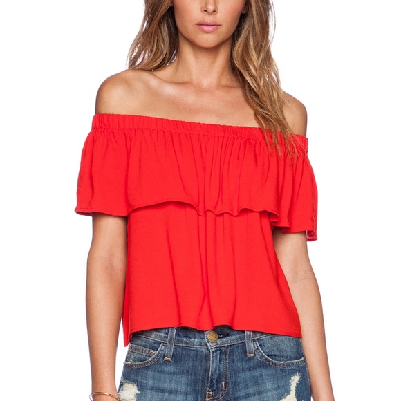 Otis & Maclain Revolve Senorita Top ORANGE Small - Picture 5 of 5